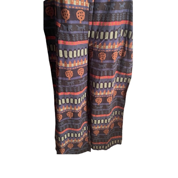 NWT.  Funky Sacred Threads Overalls L/XL. BL/RD 1.   221305 - Picture 6 of 9